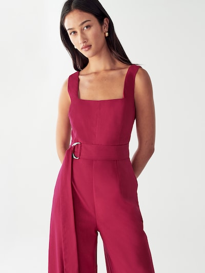 Willa Jumpsuit 'Graces' in rot, Produktansicht