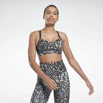 ReebokBustier Sportski grudnjak - siva boja: prednji dio