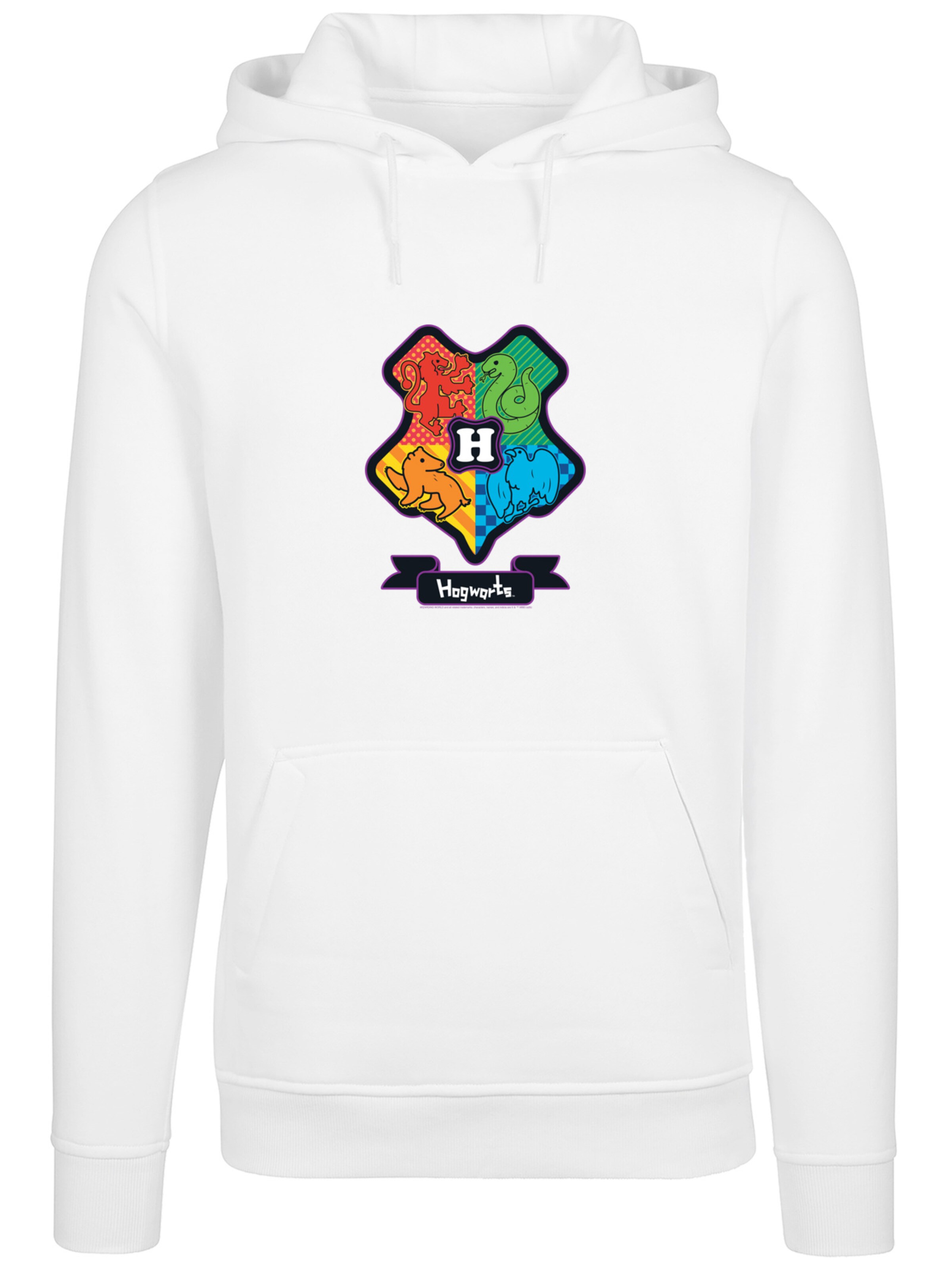 F4NT4STIC Sweatshirt 'Harry Potter Hogwarts Junior Crest' in White: front