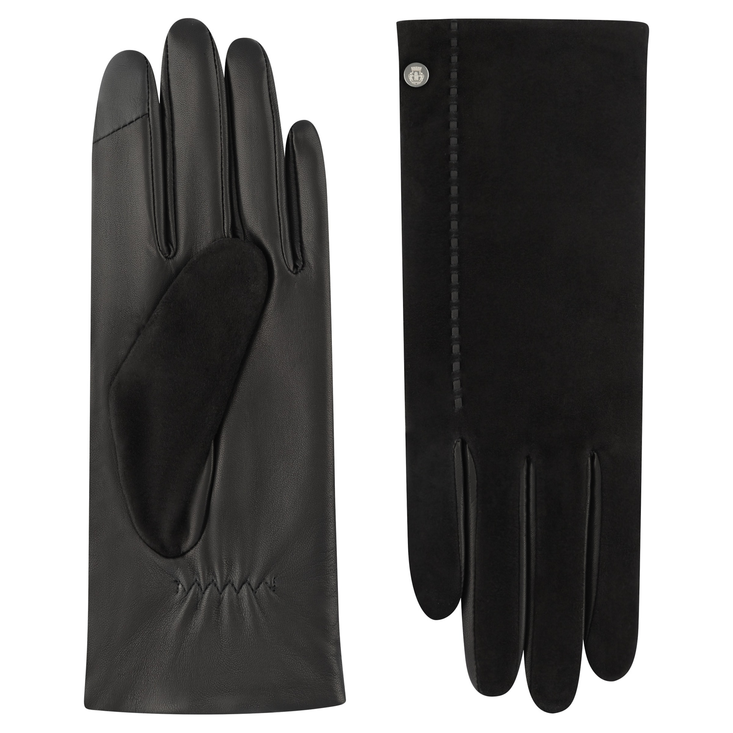 Roeckl Vingerhandschoenen 'NANTES TOUCH' in Zwart: voorkant