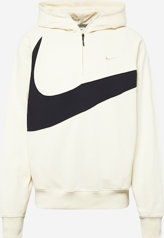 Nike Sportswear Athletic Sweatshirt in White: front