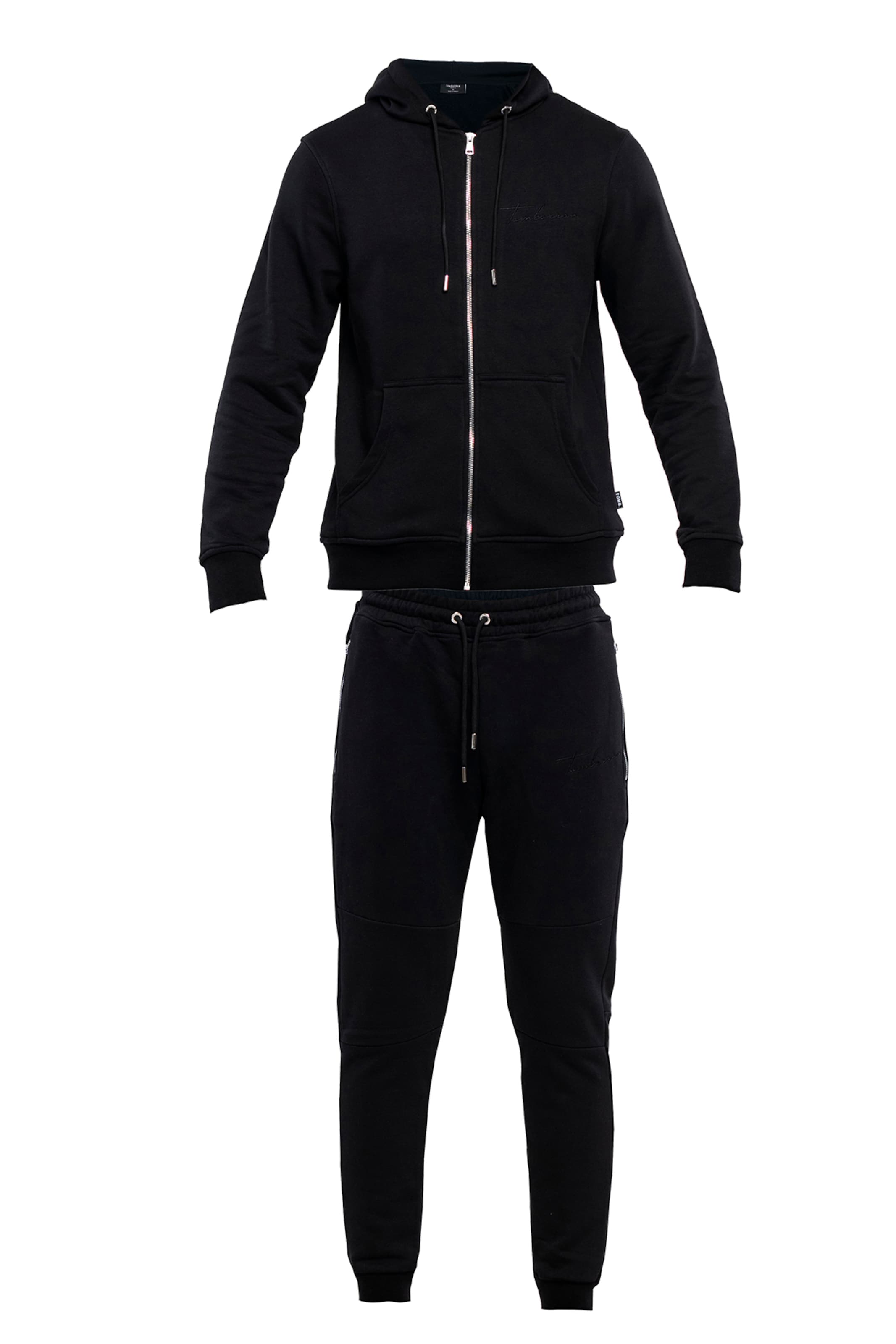 Tom Barron Trainingspak in Zwart: voorkant