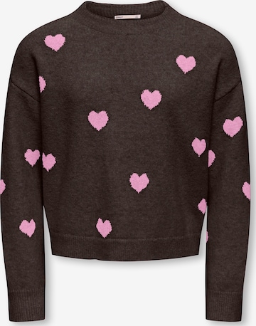 Pull-over 'KOGRICA' ONLY GIRLS en marron : devant