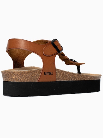 Bayton T-bar sandals 'Badajoz' in Brown