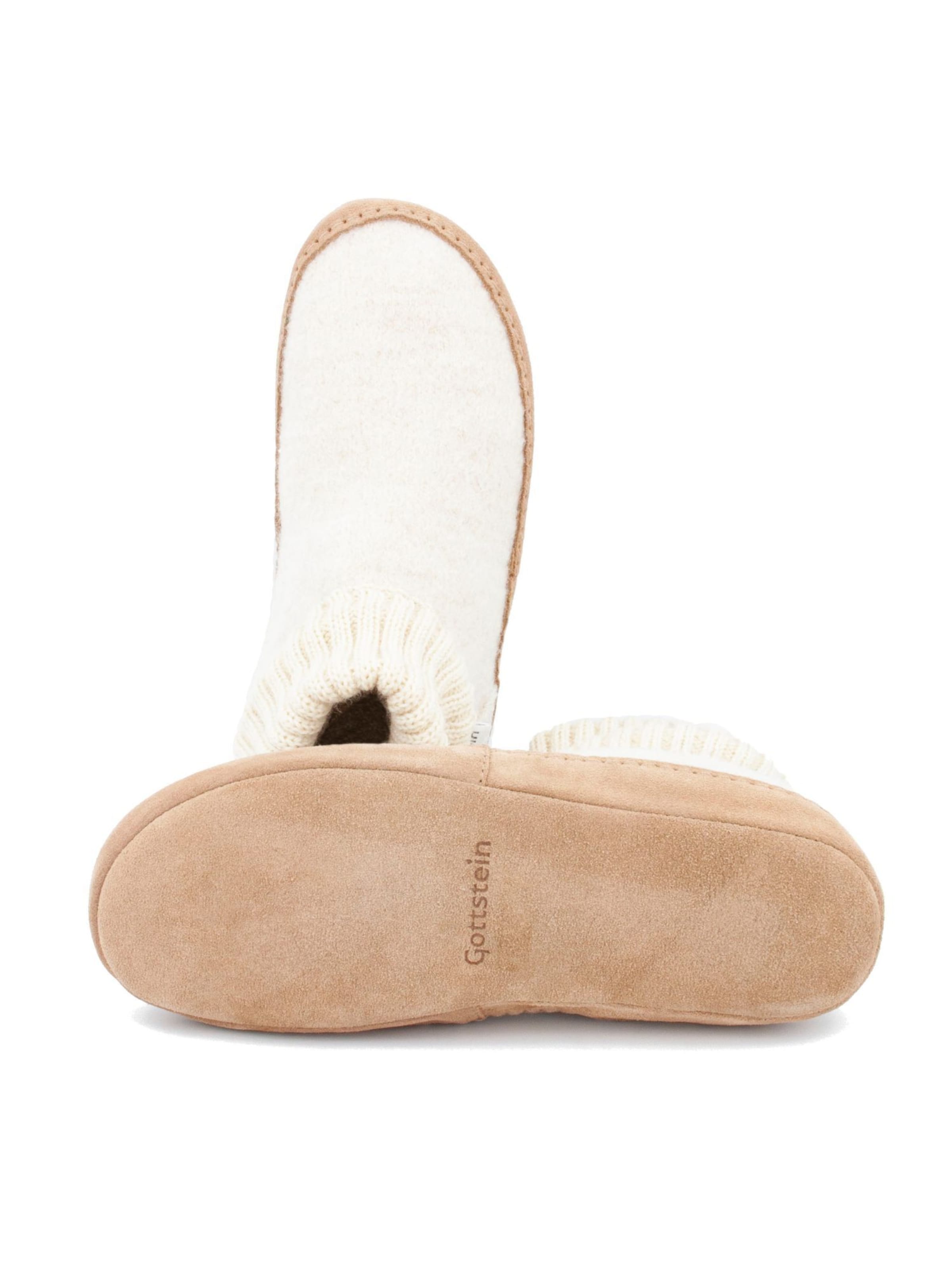 Gottstein Slippers 'Hüttenschuhe Dakota' in White