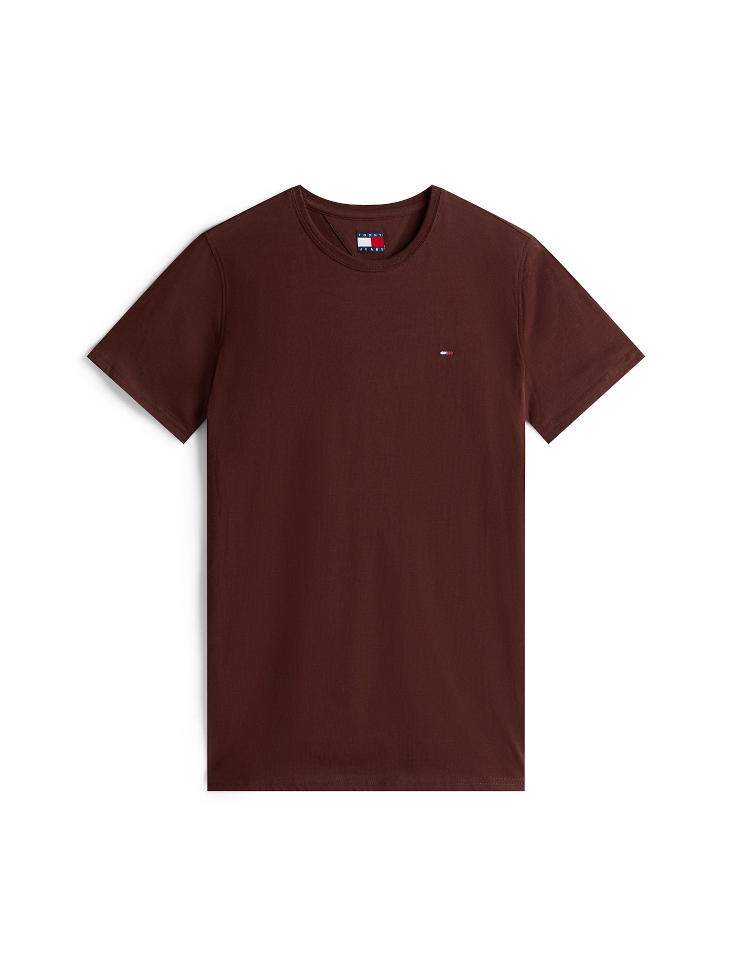 Tommy Jeans Μπλουζάκι σε καφέ: μπροστά