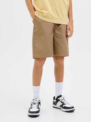 Jack & Jones Junior Baggy Παντελόνι 'JPSTOWEN DREW' σε μπεζ: μπροστά