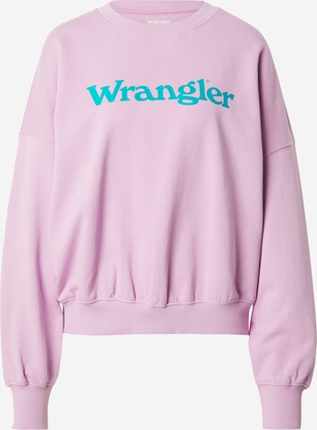 WRANGLER Sweatshirt i lila: framsida