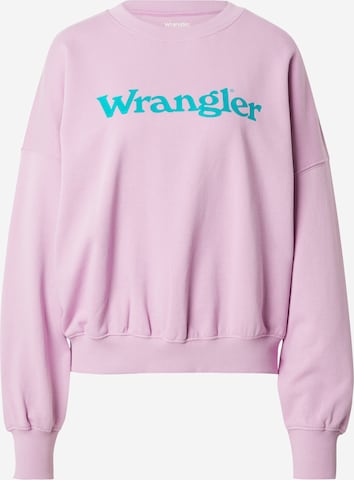 WRANGLER Sweatshirt in Lila: voorkant