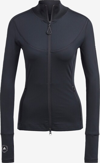 ADIDAS BY STELLA MCCARTNEY Athletic Zip-Up Hoodie 'Truepurpose Training Midlayer' in Black / White, Item view