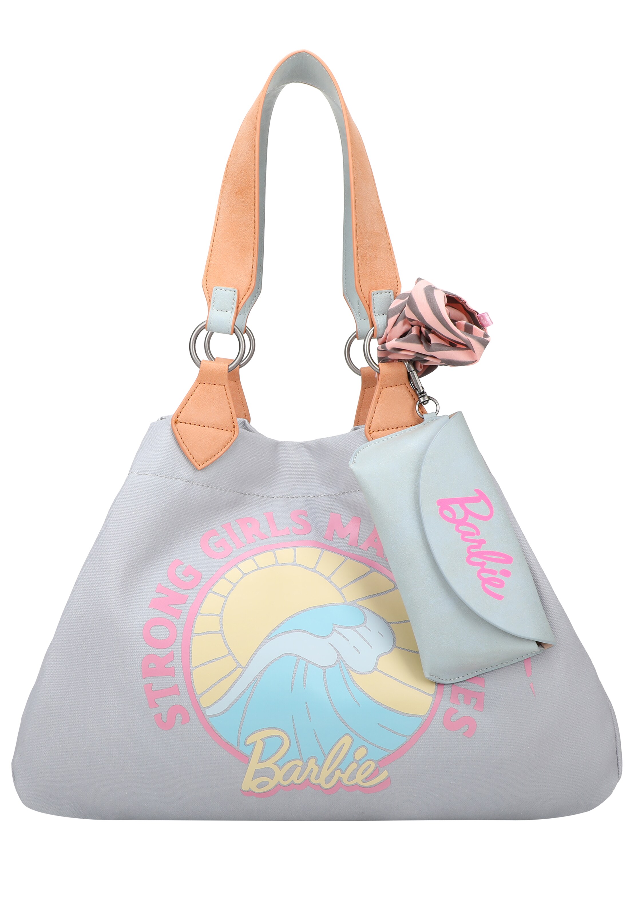 Fritzi aus Preußen Shopper 'Izzy  Limited Barbie' in Grau: Vorderseite