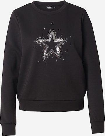 Sweat-shirt 'ONLMARCY' ONLY en noir : devant