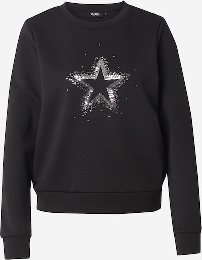 ONLY Sweater majica 'ONLMARCY' veličine XS u crna / srebro, Pregled proizvoda