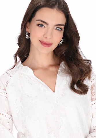 Chemisier usha BLACK LABEL en blanc