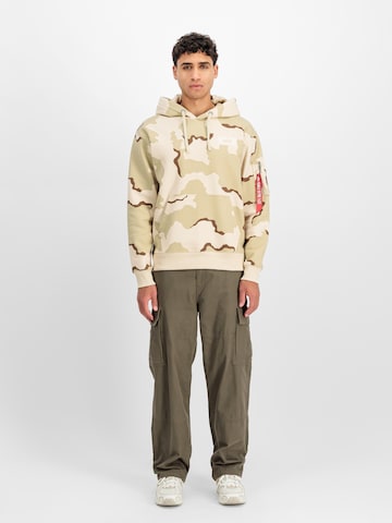 ALPHA INDUSTRIES Sweatshirt in Beige