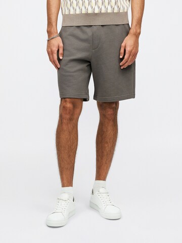 HUGO - Loosefit Calças 'Dayono' em cinzento: frente