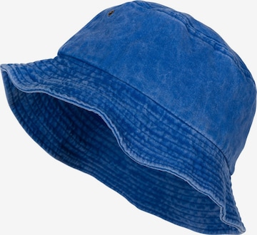 styleBREAKER Hut 'Fischerhut in Washed Optik' in Blau: Vorderseite