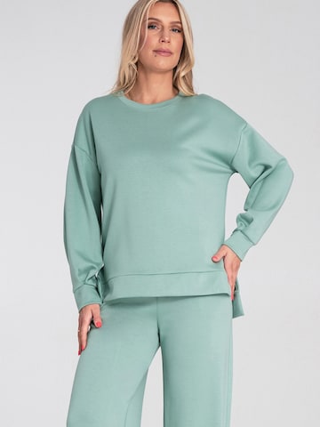 Sweat-shirt 'M1203' Figl en vert