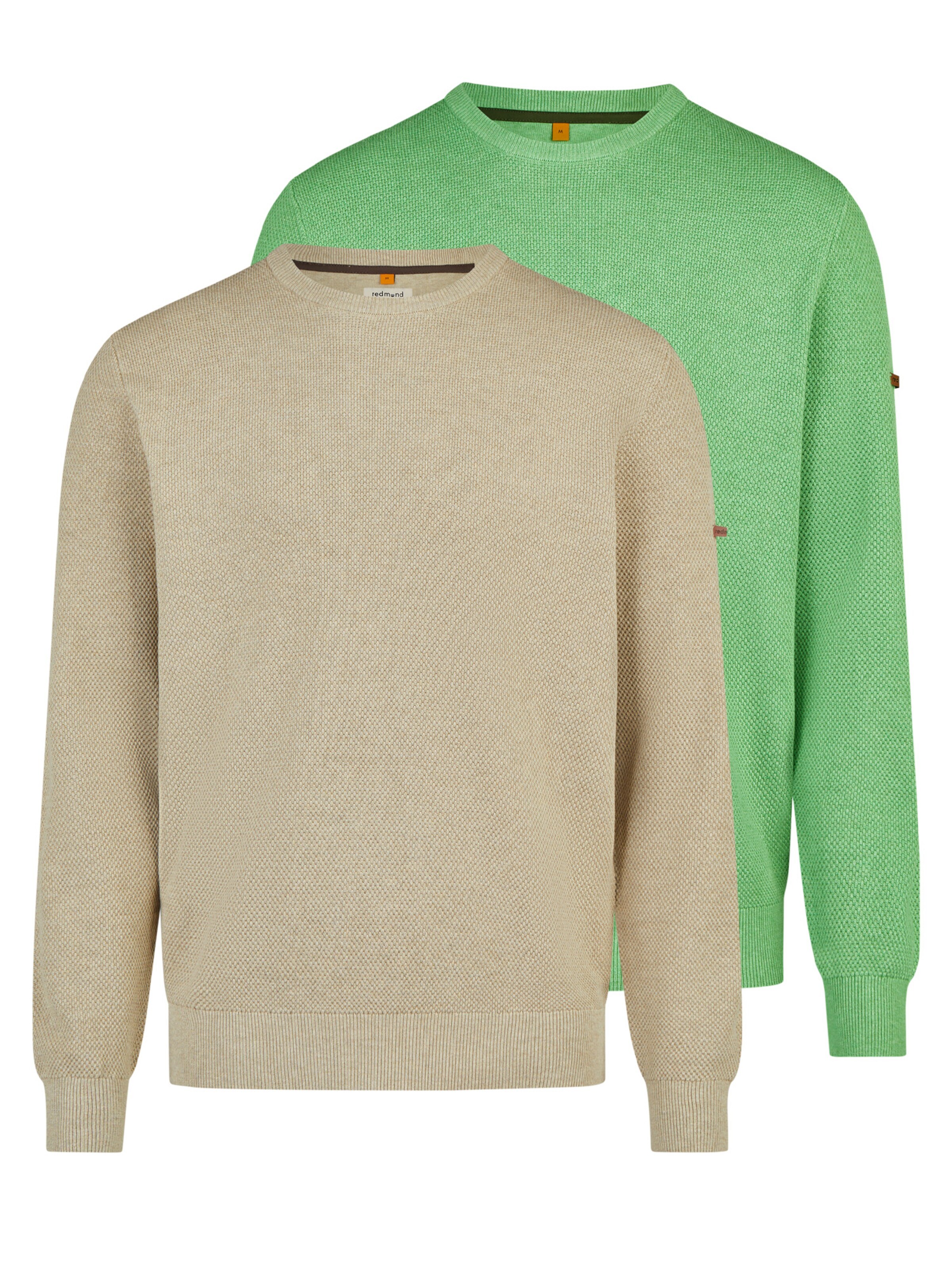 redmond Sweater 'Basic' in Green: front