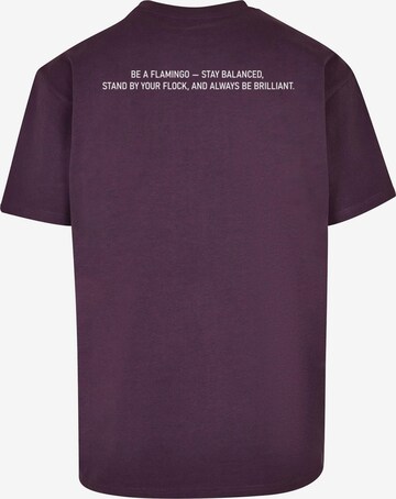 T-Shirt 'Flamingo' Merchcode en violet