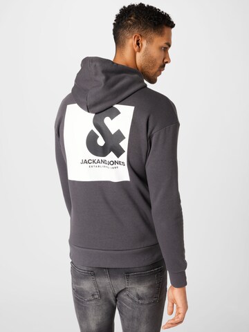 JACK & JONES Sweatshirt 'Thx' in Grau