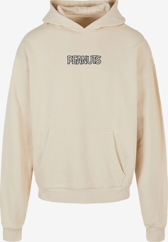 Merchcode Sweatshirt 'Peanuts - Charie' in Beige: predná strana