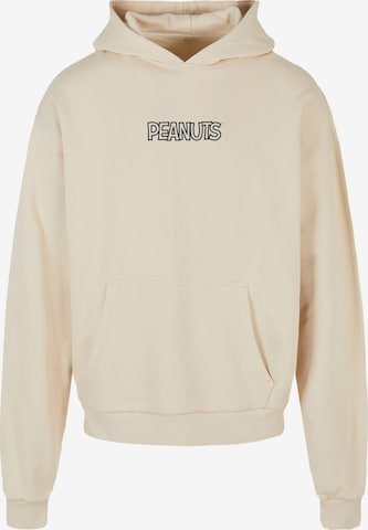 Merchcode Sweatshirt 'Peanuts - Charie' in Beige: front