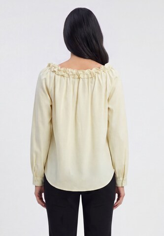 usha BLACK LABEL - Blusa em amarelo
