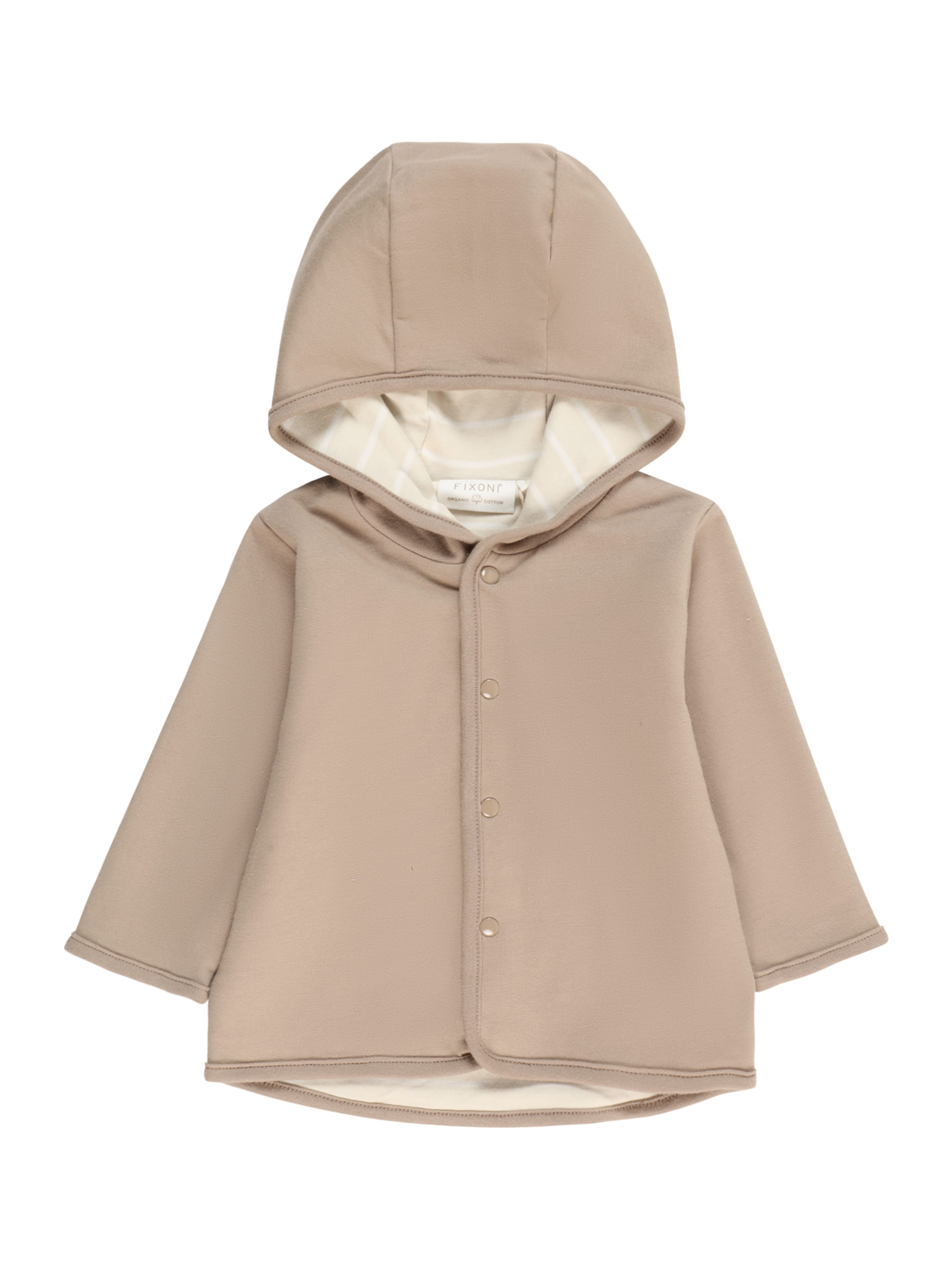 Fixoni Суичъри с качулка в кафяво: отпред