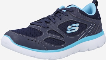 Baskets basses 'Summits-Suited' SKECHERS en bleu : devant