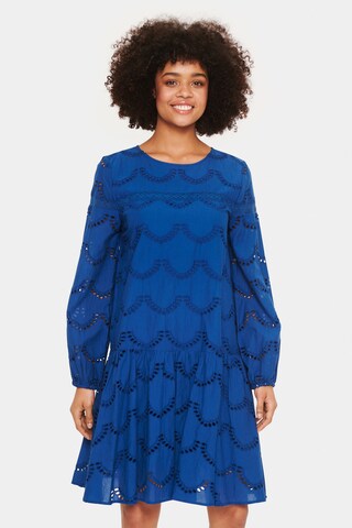 SAINT TROPEZ Obleka 'Nadeen' | modra barva: sprednja stran