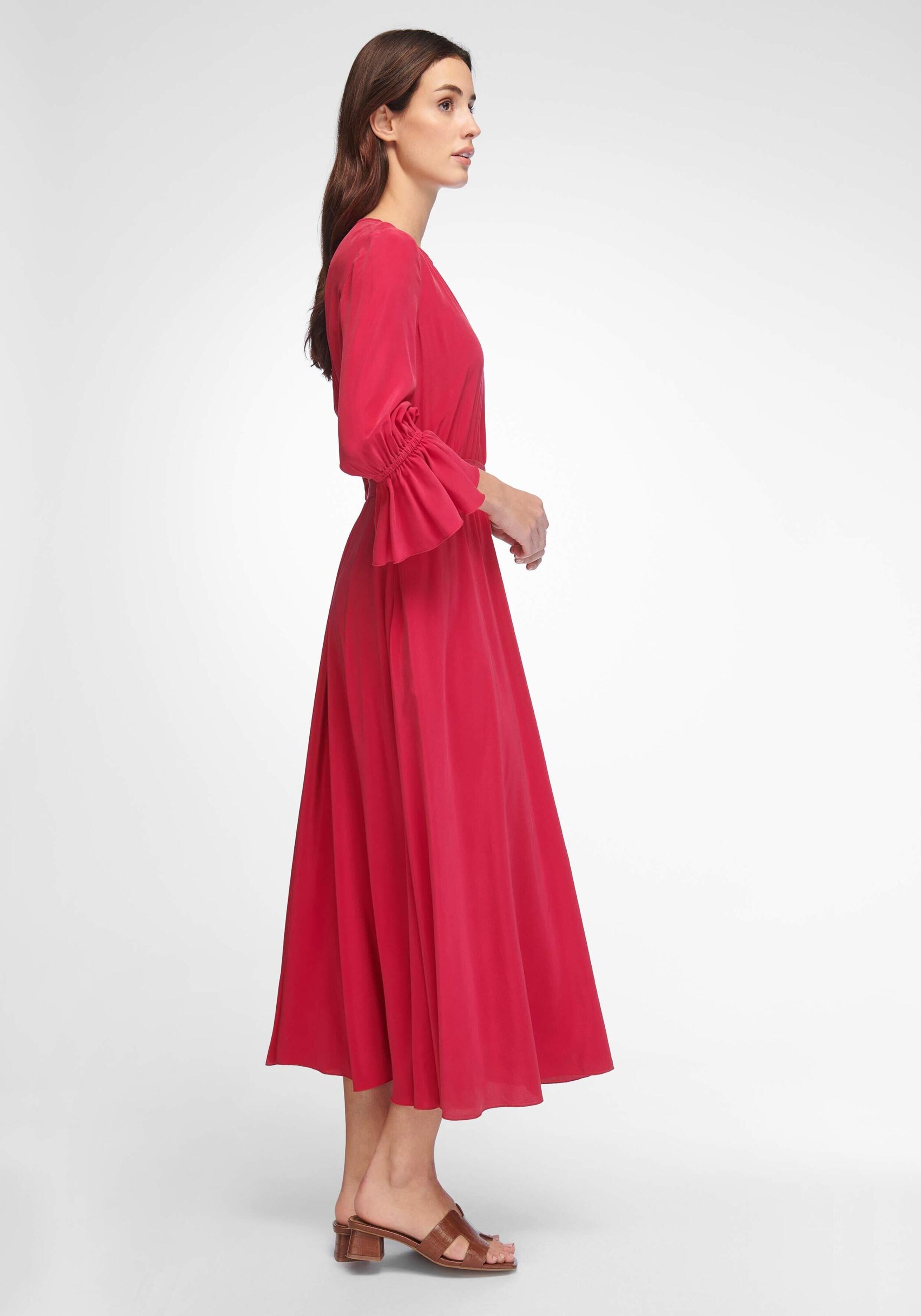 Frauen Große Größen Laura Biagiotti Roma Abendkleid in Rot - NF28395