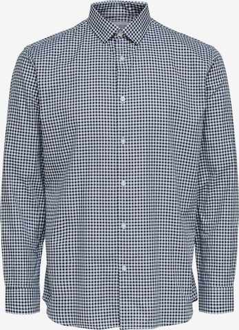 SELECTED Regular fit Button Up Shirt 'PINPOINT' in Blue: front