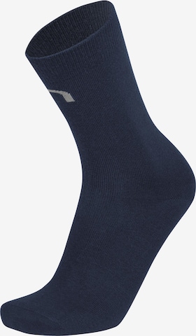 Chaussettes montantes normani en bleu : devant