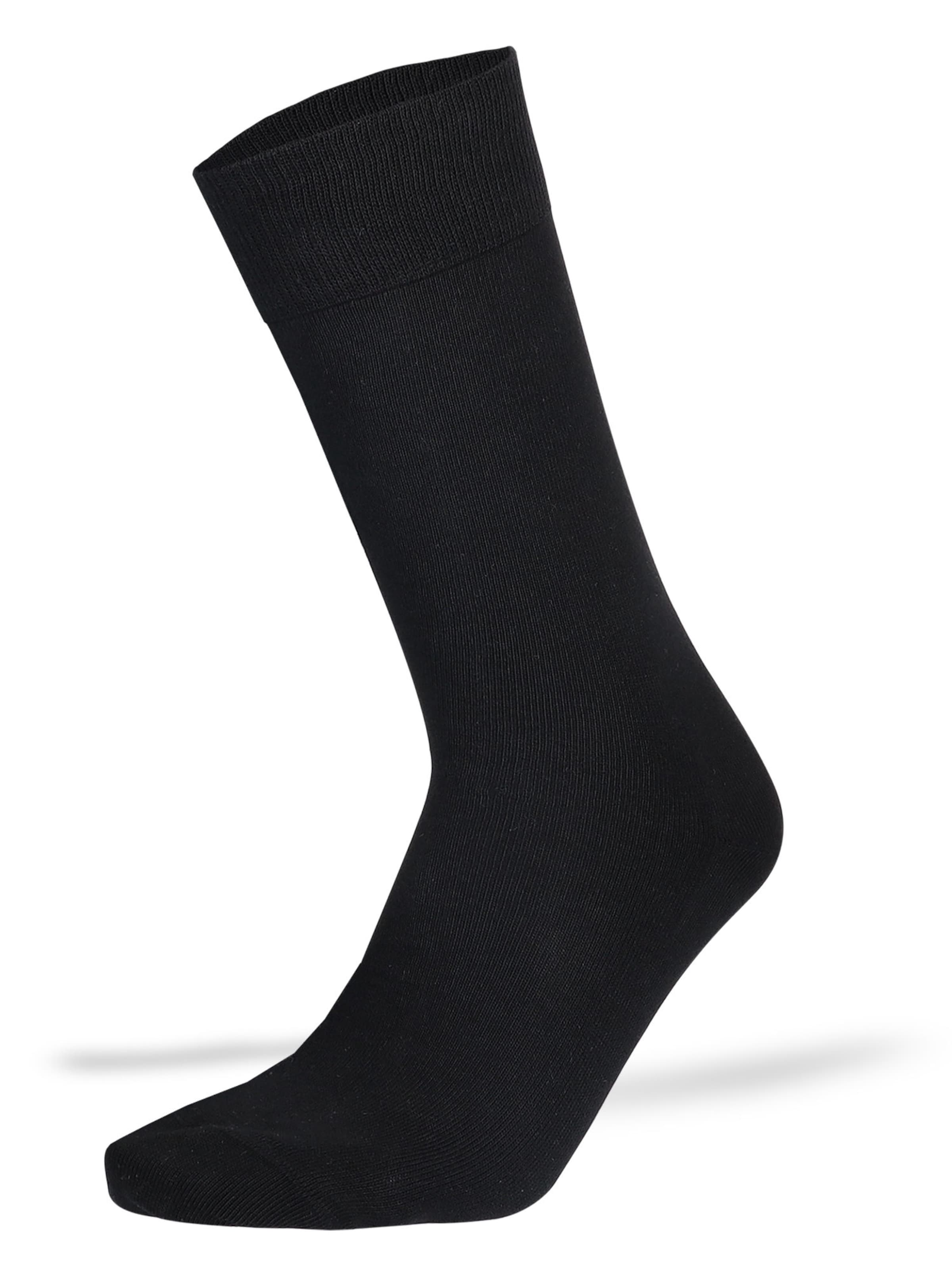 KUNERT Socken 'Richard' in Schwarz: Vorderseite