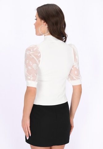 Pull-over 'Festive' faina en blanc