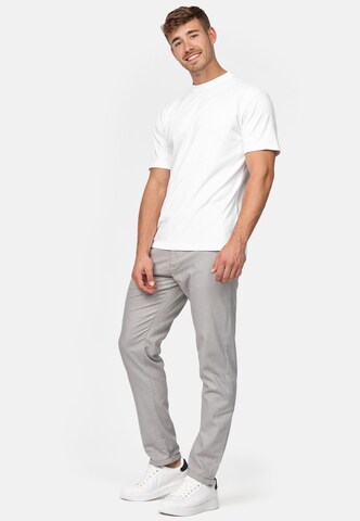 INDICODE JEANS Regular Trousers 'Haverfiel' in Grey
