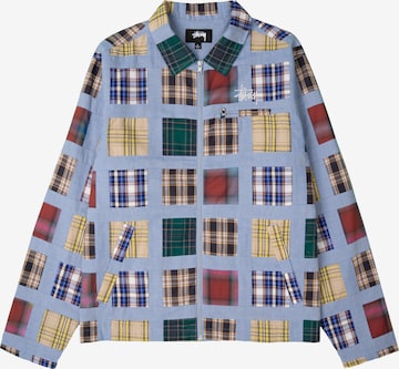 StüssyPrijelazna jakna - plava boja: prednji dio