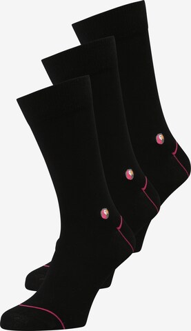 Sokid Socken (GOTS) in Schwarz: predná strana