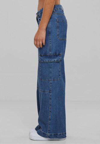 Urban Classics Loose fit Cargo jeans in Blue