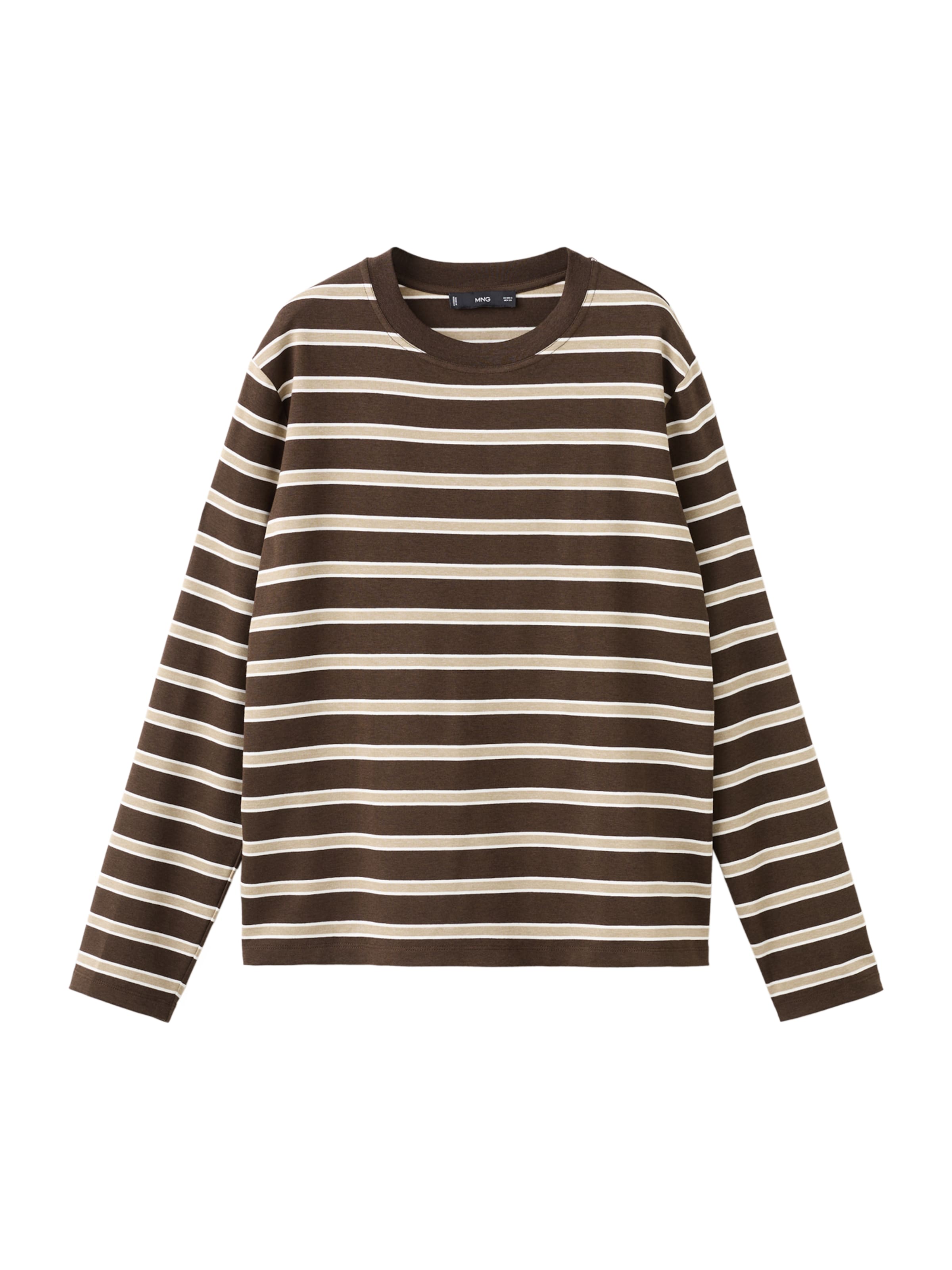 MANGO Shirt 'RILI' in Braun: Vorderseite