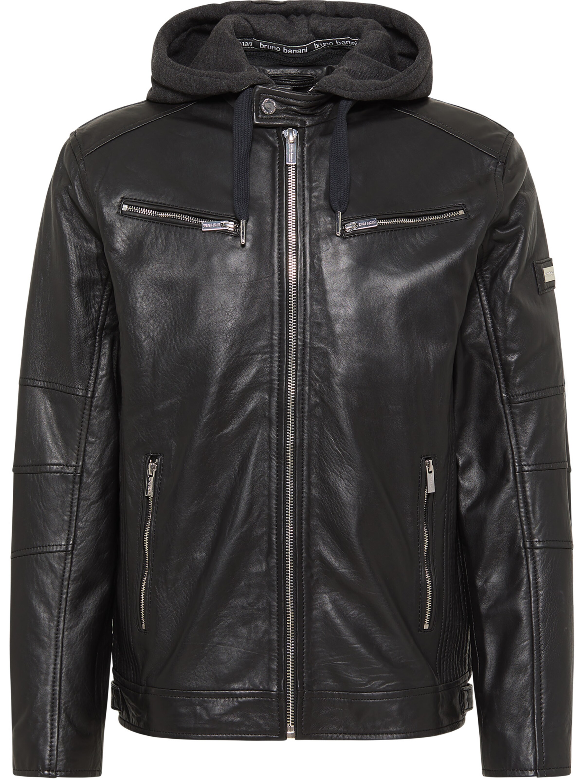 Bruno Banani Between-season jacket 'Lando' in Black: front