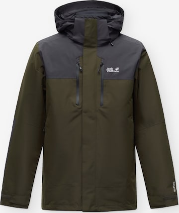 JACK WOLFSKIN Outdoorová bunda 'JASPER PRO' – zelená: přední strana