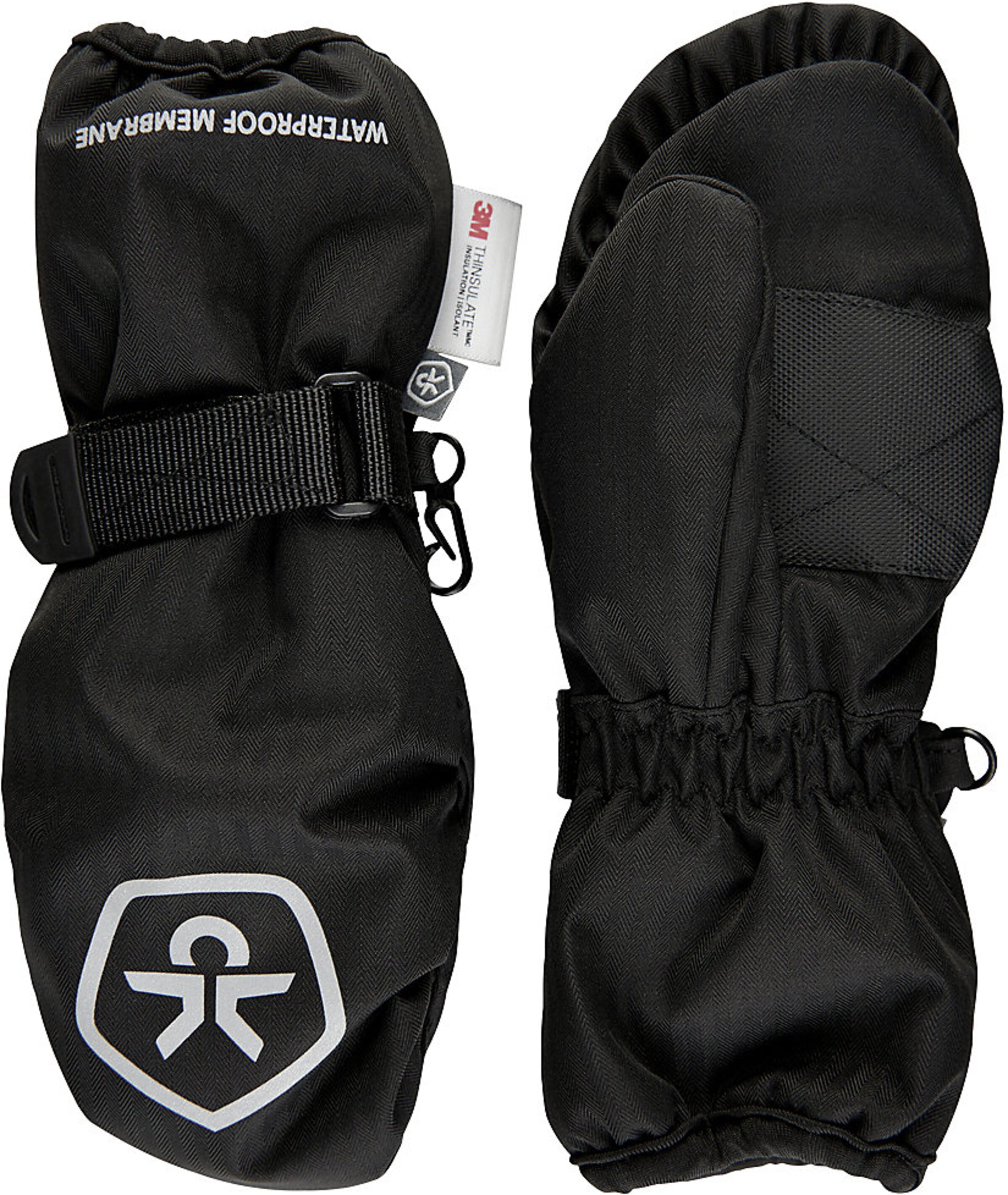 Gants COLOR KIDS en noir : devant