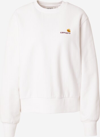 Carhartt WIP Sweatshirt 'American' in Wit: voorkant