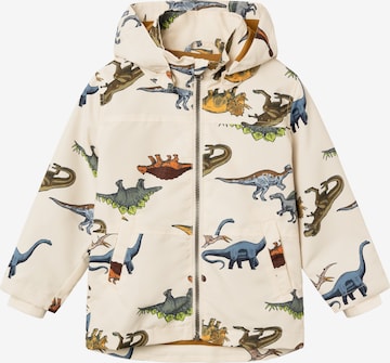 NAME IT Between-Season Jacket 'Max Dino Play' in Grey: front