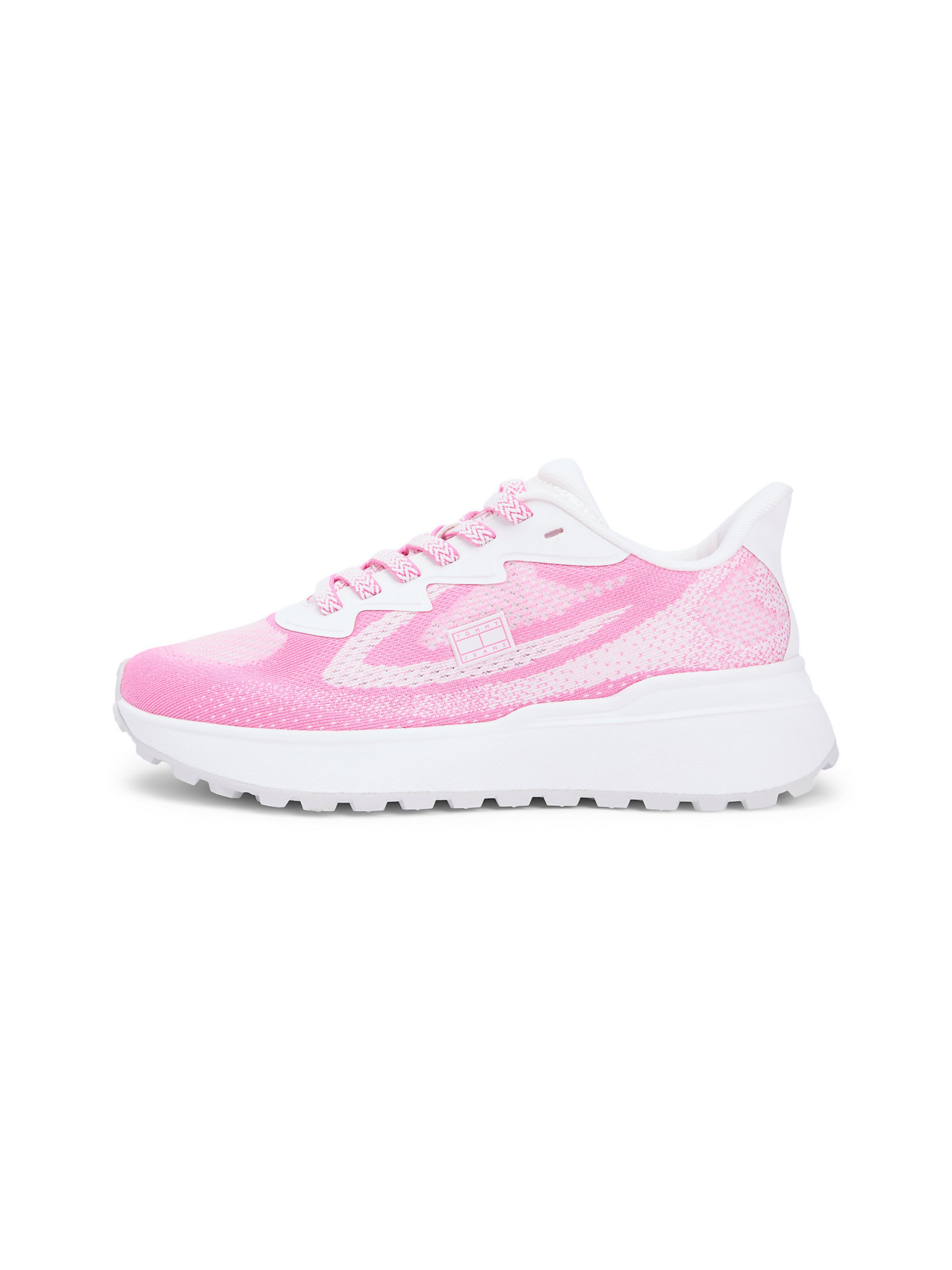 Baskets basses Tommy Jeans en rose : devant