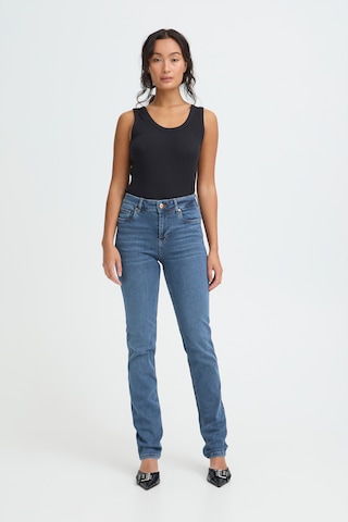 PULZ Jeans Slimfit Džíny 'Emma' – modrá