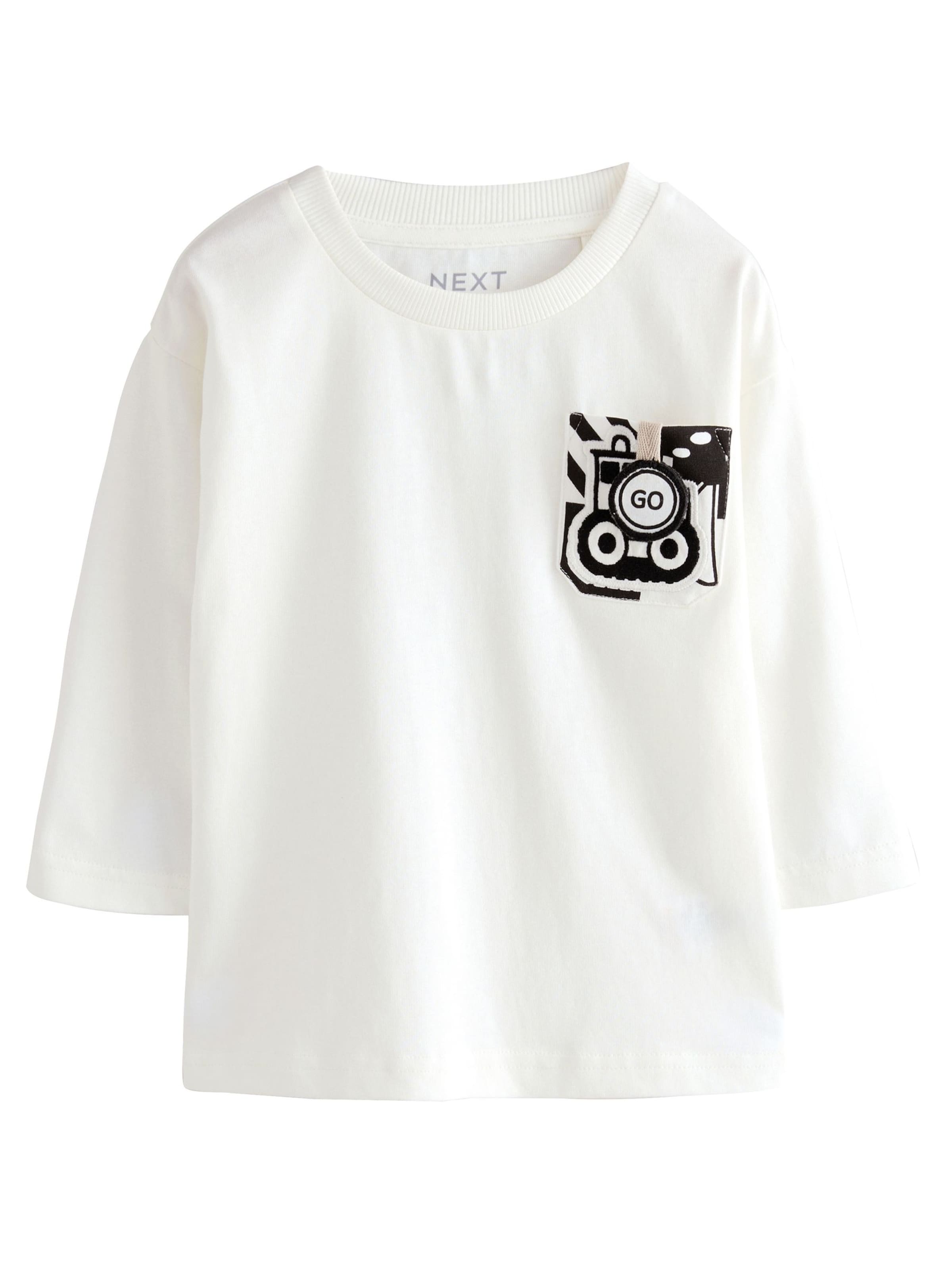 Next Shirt in Weiß: Vorderseite