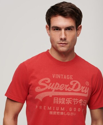 Superdry Tričko – červená